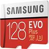 Samsung Memorie MB-MC128GA EVO Plus Scheda microSD da 128 GB, UHS-I U3, Fino a 100 MB/s, con Adattatore SD