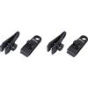 Ribimex PRBOVX4 Set di 8 Occhielli a Pinza, Nero
