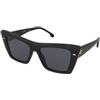 Carrera Carrera 3046/S 807/IR | Occhiali da Sole Graduati o Non Graduati | Prova Online | Plastica | Cat Eye, Ovali / Ellittici | Nero | Adrialenti