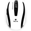 NGS White Flea Advanced, Mano destra, Ottico, RF Wireless, 1600 DPI, Nero, Bianco WHITEFLEAADVANCED