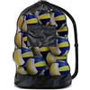 BROTOU Grande Rete per Palloni, Borsa Multiuso con Coulisse e Tracolla per 8-15 Palline da Calcio