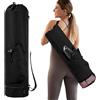 Vueinrg Borsa da Yoga Donna, Borsa Yoga Porta Tappetino con Scomparto Umido Tasca Sacca per Tappetini Pilates, Spallacci Regolabili, Fondo Indipendente Cerniera (+ 1 X Calzini Antiscivolo da Yoga)