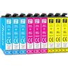 Jhaan 27XL Multipack Cartucce d'inchiostro Compatibile con Epson 27 XL per Epson Workforce WF-7610 WF-7715 WF-7720 WF-7210 WF-3620 WF-7620 WF-7110 WF-7710 WF-3640 (3 Ciano, 3 Magenta, 3 Giallo)