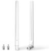 Greatzer Antenna 5G WiFi Antenna 4G LTE Omnidirezionale 5DBi MIMO Amplificatori di Segnale SMA / TS9, 700-6000MHz,GSM/GPRS/2G/3G/4G/5G per Router Wireless,Telecamera IP Sicurezza - Bianco(2 Pezzi)