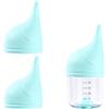 PEUTIER 20ml Biberon per Gattini per L'Allattamento, con 2pz Tettarella Ricambio Silicone Anti-Soffocamento Biberon per Cuccioli Riutilizzabili Kit l'Alimentazione per Gatti Neonati Cani (Blu)