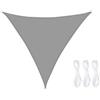 Hitopin Vela Ombreggiante Triangolare, 2x2x2m, Vela Parasole Triangolare Impermeabile, Tenda a Vela Impermeabile Triangolar, Vela Ombreggiante,per Giardino Esterno terrazza(1*Grigio)