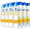 Head & Shoulders, Shampoo antiforfora Citrus Fresh, per capelli grassi, profumi di agrumi, confezione da 6 x 250 ml