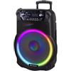 Trevi Set karaoke XFEST XF 1600 KB Tws Black 100W 0X160000 Bluetooth USB, Micro