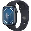 Apple Watch Series 9 GPS Mezzanotte 45MM Gomma Cinturino Sport