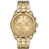 Diesel Orologio da uomo, movimento cronografo al quarzo, cassa in acciaio inossidabile placcato oro da 43 mm con bracciale in acciaio inossidabile, DZ4623