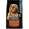 Cibau Sensitive Lamb Medium & Maxi Cibo Secco Per Cani Adulti Sacco 12 Kg