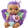 Mattel My Garden Baby- Bambola Junior Farfalla Viola al Profumo di Gelsomino con Biberon a Forma di Coniglietto, PAnnolino, Ali Rimovibili, Vestiti e Accessori, Giocattolo per Bambini 3+Anni, GYP11