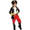 EOZY-Costume da capitano pirata Costume cosplay di Halloween Costume da pirata con cappello toppa e cintura per Bambini Ragazzi 4-12 anni