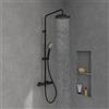 Villeroy & Boch Universal Showers colonna doccia con termostatico, TVS109002000K5, Universal Showers nero opaco [Rubinetteria Bagno > Colonne Doccia]
