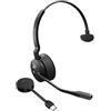Jabra GN Cuffia Jabra Engage 55 SE wireless/2 microfoni/MS/mono/collegamento 400C/Usb-C/Nero [GN_]
