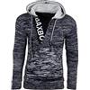 Subliminal Mode Maglione Uomo Maglia con Cappuccio Grande Maglia Pullover Chiusura Zip BX277, marrone, 27 W