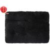 DOTBUY-SHOP Cuccia Cane Interno Rettangolare, Peluche Cuccia Gatto e Cane Cuscino per Cani, Lavabile e Morbido Cuscino per Animale Domestico, per Grandi Gatti e Cani (45X30CM,Nero)