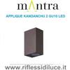 Mantra applique Kandanchu grigio scuro led 10W IP54