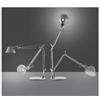 Artemide Tolomeo micro tavolo alluminio completa di base
