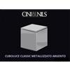 CINI&NILS Cini & Nils Cuboluce argento metalizzato con lampadina led E14 3W