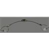 Egoluce Dedika soffitto 2X120W nichel satinato