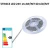 Molveno Lighting Molveno strisce led 24V 14,4W/MT 60 led/MT 3000K IP20
