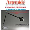 Artemide cavetto di acciaio ricambio seconda leva Tolomeo tavolo