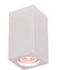 Molveno Lighting Faretto in gesso parallelepipedo H 13 a soffitto
