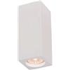 Molveno Lighting Faretto in gesso parallelepipedo H 17 a soffitto