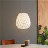 FontanaArte Fontana Arte Pinecone grande sospensione vetro bianco latte gabbia metallica cromo