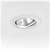 Egoluce 6455 bianco faretto da incasso orientabile GU10