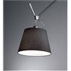 Artemide diffusore in tessuto nero 32 per Tolomeo mega