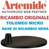 Artemide base nera ricambio tolomeo micro