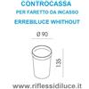 Errebiluce controcassa per faretto led da incasso Whithout