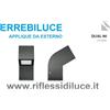 Errebiluce dual 90 lampada da parete per esterno grigio antracite