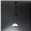Artemide aggregato saliscendi con cono opalino diametro 53 cm