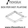 Novalux box contenitore a soffitto per pannelli led 60X60