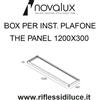 Novalux box contenitore a soffitto per pannelli led 120X30