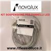 Novalux kit accessori per sospensione pannelli led serie the panel