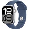 Apple WATCH SERIE 10 GPS 42MM S/M Alluminio Argento Denim Sport Band