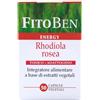 Fitoben | Rhodiola Rosea Integratore Naturale Tonico Adattogeno contro Stanchezza Fisica e Mentale e Stress. 50 Capsule Vegetali
