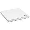 LG Hitachi-LG GP57EW40 Masterizzatore esterno DVD USB 2.0 portatile sottile DVD-RW CD ROM Rewriter per scrivania PC o computer portatile da scrivania Windows e Mac OS con connessione TV - Bianco