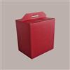 LUCGEL 4 Pz Scatola per Confezione Regalo Natale Porta Panettone Bottiglia Valigetta Gigante Cartoncino grafica Seta Bordeaux 520x310H355mm