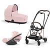 Cybex Platinum - Cybex Trio Mios 3.0 Peach Pink Telaio RoseGold con Cloud T plus