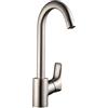 Hansgrohe 13862800 MySport L-Miscelatore da cucina, in acciaio spazzolato