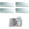 Daikin FTXJ20AS FTXJ20AS FTXJ25AS FTXJ42AS 4MXM80A Climatizzatore Quadri Split Parete Emura3 Silver/Argento 7+7+9+15 R-32 WIFI