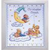 Design Works Tobin Design Works Crafts Heavenly Bears Sampler, 8 x 10 Kit Punto Croce contato, Cotone, Bianco/Multicolore, 8'' x 10''