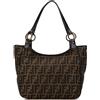 Fendi Pre-Owned - Borsa tote Zucca Chef piccola anni 2000-'10 - Donna - tela/pelle di vitello - Taglia unica - Marrone