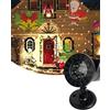 TEDD Natale Proiettore Luci Babbo Natale Effetto Rotante Impermeabile LED Lampada per Esterno Natale Festa Giardino Interno Casa