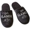 Ultimate Gift for Man Pantofole Gamer, Uomo, Nero, 44 EU